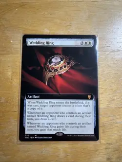 Wedding Ring (Extended Art) Commander: Innistrad: Crimson Vow Regular NM - Image 1