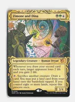 Zimone and Dina (Showcase) 318 March of the Machine MTG NM - Image 1