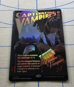 Captivating Vampire #484 Innistrad Remastered Borderless Foil Rare - Image 2