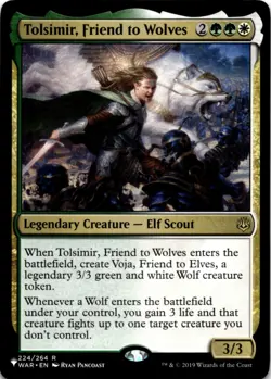 MTG Tolsimir, Friend to Wolves The List Reprints NM R Magic - Image 1