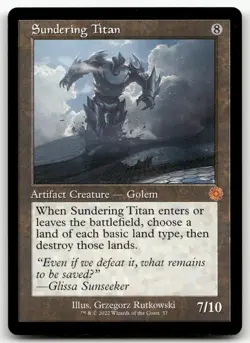 Sundering Titan #57 (NM) Brothers' War BRR Magic MTG - Image 1