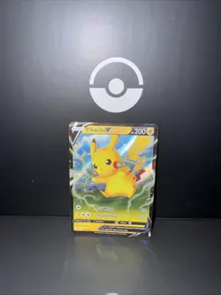 Pokemon TCG SWSH: Fusion Strike Pikachu v Ultra Rare Card 086/264 NM Condition - Image 1