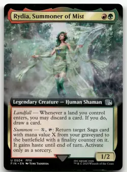 Rydia, Summoner of Mist (Extended Art) #504 (NM) Final Fantasy FIN Magic MTG - Image 1