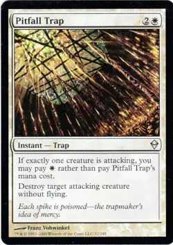 1x Foil - Pitfall Trap - Magic the Gathering MTG Zendikar Foil - Image 1