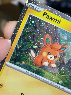 POKEMON PAWMI 074/193 COMMON COSMOS HOLOFOIL WITH SWIRL NM PALDEA EVOLVED CARD - Image 4