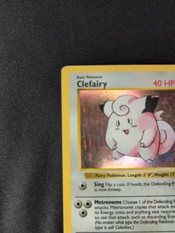 Clefairy 5/102 Base Set (Shadowless) Holo Vintage Pokemon WOTC - Image 3