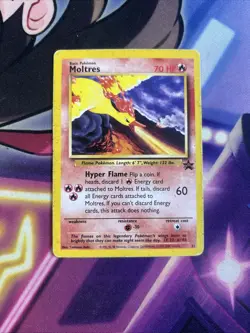 Moltres 21 WOTC Black Star Promo Pokemon HP - Image 1