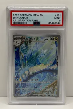 🔥2023 POKEMON MEW EN-151 ILLUSTRATION RARE #181 DRAGONAIR PSA 9!🔥 - Image 1