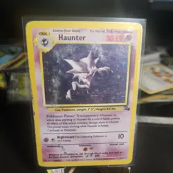 Pokemon TCG Haunter Fossil 6 Holo Unlimited Holo Rare HP - Image 1