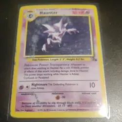 Pokemon TCG Haunter Fossil 6 Holo Unlimited Holo Rare HP - Image 3