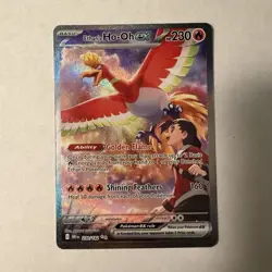 Pokemon Ethan's Ho-Oh EX Full Art Holo 230/182 Sv10 Destined Rivals 230 HP Rare - Image 1