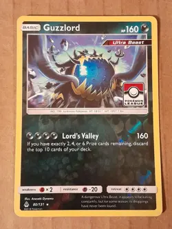 Guzzlord 80/131 Pokemon League Reverse Holo Promo NM See Pictures - Image 1