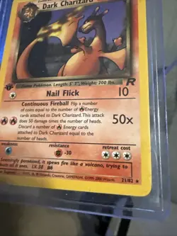 Dark Charizard 21/82 Non-Holo Rare 1st Edition NM-LP condition Pokemon TCG NM - Image 3