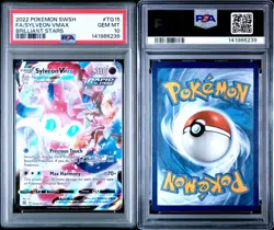 2022 Pokemon Sword & Shield Brilliant Stars Full Art Sylveon VMAX #TG15 PSA 10 - Image 3