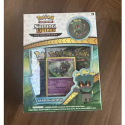 Pokemon TCG Shining Legends Marshadow Pin Collection Box Booster & Promo 2017 - Image 1