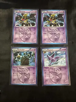 Pokemon Team Plasma Psychic Lot Espeon 48/116 Garbodor 67/135 Giratina 62/135 x2 - Image 1