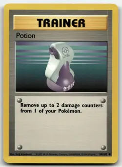 Potion 94/102 Common Base Set Unlimited Pokemon Lightly Played - Image 1