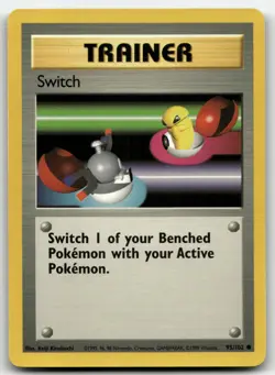 Switch 95/102 Common Base Set Unlimited Pokemon Lightly Played - Image 1
