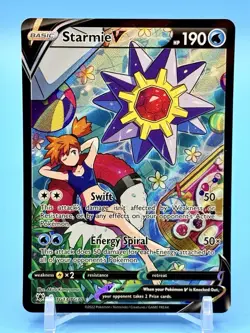 2022 Pokemon Starmie V TG13/TG30 Swsh10: Astral Radiance Trainer Gallery Holo - Image 1