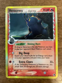 Heracross - 3/101 - Pokemon (Delta Species) Dragon Frontiers (DF) - Holo Rare LP - Image 1