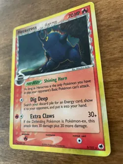 Heracross - 3/101 - Pokemon (Delta Species) Dragon Frontiers (DF) - Holo Rare LP - Image 2