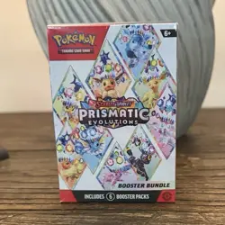 Pokemon TCG Prismatic Evolutions Booster Bundle Sealed Box - 6 Packs, Eevee - Image 1