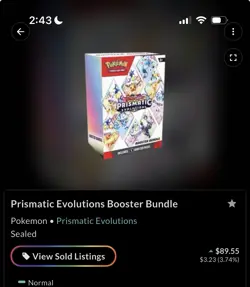 Pokemon TCG Prismatic Evolutions Booster Bundle Sealed Box - 6 Packs, Eevee - Image 3
