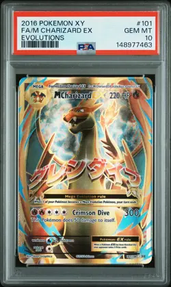 PSA GEM MT 10 - Fa/M Charizard Ex 101 Pokemon Xy Evolutions - Image 1