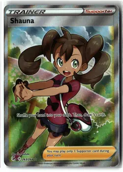 Shauna ⭐ 263/264 Holo Ultra Rare Fusion Strike 2021 Pokemon NM - Image 1