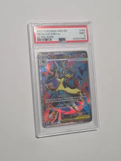 2025 POKEMON MEG EN-MEGA EVOLUTION ULTRA RARE #160 MEGA LUCARIO EX PSA 9 - Image 3