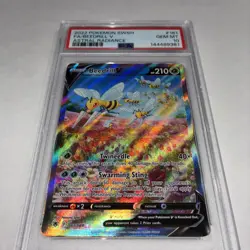 BEEDRILL V POKEMON HOLO ASTRAL RADIANCE 2022 161/189 PSA 10 GEM MT - Image 1
