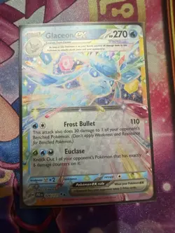 Glaceon ex 026/131 Pokemon TCG Scarlet & Violet: Prismatic Evolutions NM - Image 1