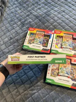 Pokemon First Partner Illustration Collection Series 1 Promo Box (lot of 4) - Image 4