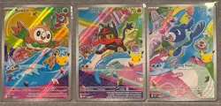 Pokemon TCG First Partner Illustration Collection Series 1 Gen 7 Set NM - Image 1