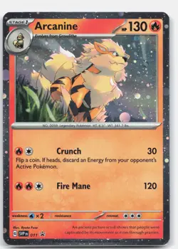 Pokemon ARCANINE 011 Holo Scarlet & Violet Promo HOLO NM - Image 1
