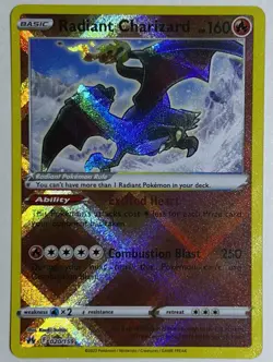 Pokemon TCG Radiant Charizard Crown Zenith 020/159 Radiant Rare - Image 1