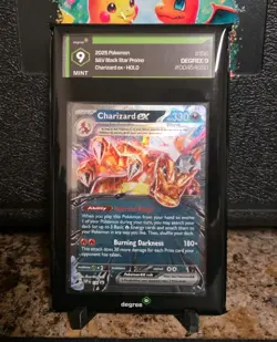 Pokemon TCG Charizard EX 196 Black Star Promo Holo Grade 9 by Degree grading - Image 1