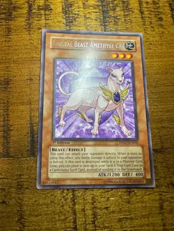 Crystal Beast Amethyst Cat DP07-EN002 1st Edition Rare PL + BONUS - Image 1