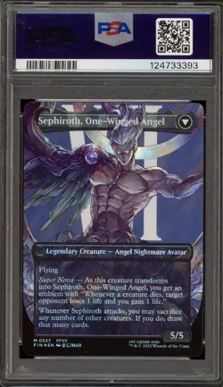 Magic MTG Sephiroth Fabled Soldier CHAR Borderless Surge Foil #0527 PSA 10 - Image 2