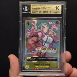 2026 ONE PIECE HEROINES BATTLE PACK WINNER #113 JEWELRY BONNEY BGS 10 Promo - Image 1