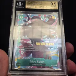 One Piece Heroines Battle Pack Winner Nico Robin BGS 9.5 2026 Promo Stamp - Image 2