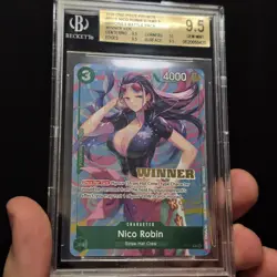 One Piece Heroines Battle Pack Winner Nico Robin BGS 9.5 2026 Promo Stamp - Image 5