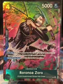 One Piece TCG OP-15/EB04 Roronoa Zoro OP13–037 Treasure Rare - Pack to sleeve&TL - Image 1