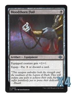 MTG-NM Playset(X4)-Bloodthorn Flail-93-The Lost Caverns of Ixalan - Image 1