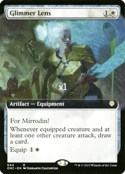 MTG Borderless Commander: Phyrexia: All Will Be One ONC Glimmer Lens MINT - Image 1