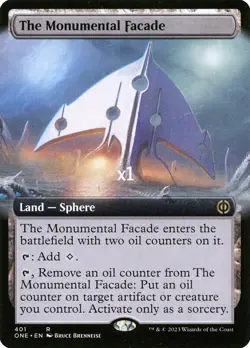 MTG Borderless Phyrexia: All Will Be One ONE The Monumental Facade MINT - Image 1