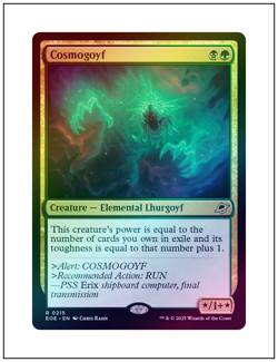 1x Cosmogoyf, Foil, Magic the Gathering MTG NM - Image 1
