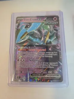 Pokemon TCG Temporal Forces Iron Crown EX 81/162 Double Rare - Image 1