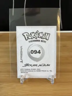 Gengar Holo 094 Prism Evoluciones Metal Pokemon Sticker Near Mint - Image 2