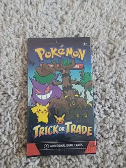 FREE SHIPPING POKEMON TRICK OR TRADE SEALED PACK PIKACHUU UMBREONU - Image 1